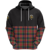 MacPherson Ancient Clan Half Of Tartan Zipper Hoodie